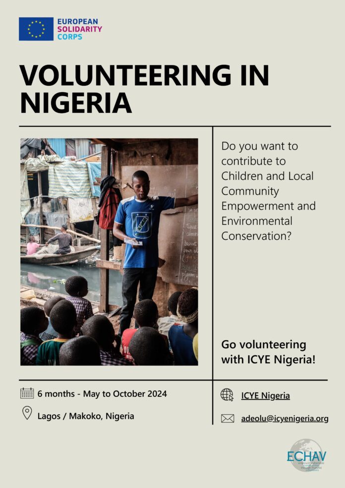 Poster Volunteering in Nigeria